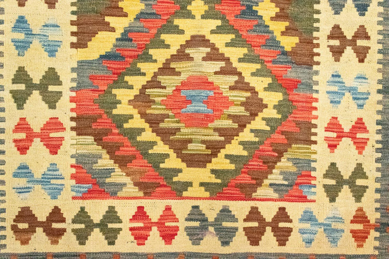 Loper Kelim tapijt - Oosters - 204 x 97 cm - oranje