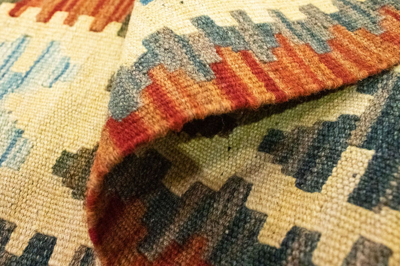 Loper Kelim tapijt - Oosters - 204 x 97 cm - oranje