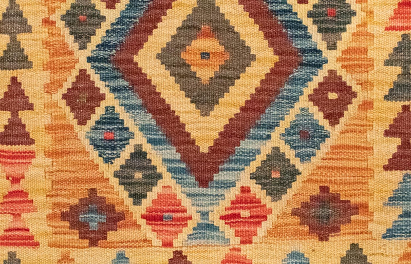 Kelim tapijt - Oosters - 127 x 86 cm - geel
