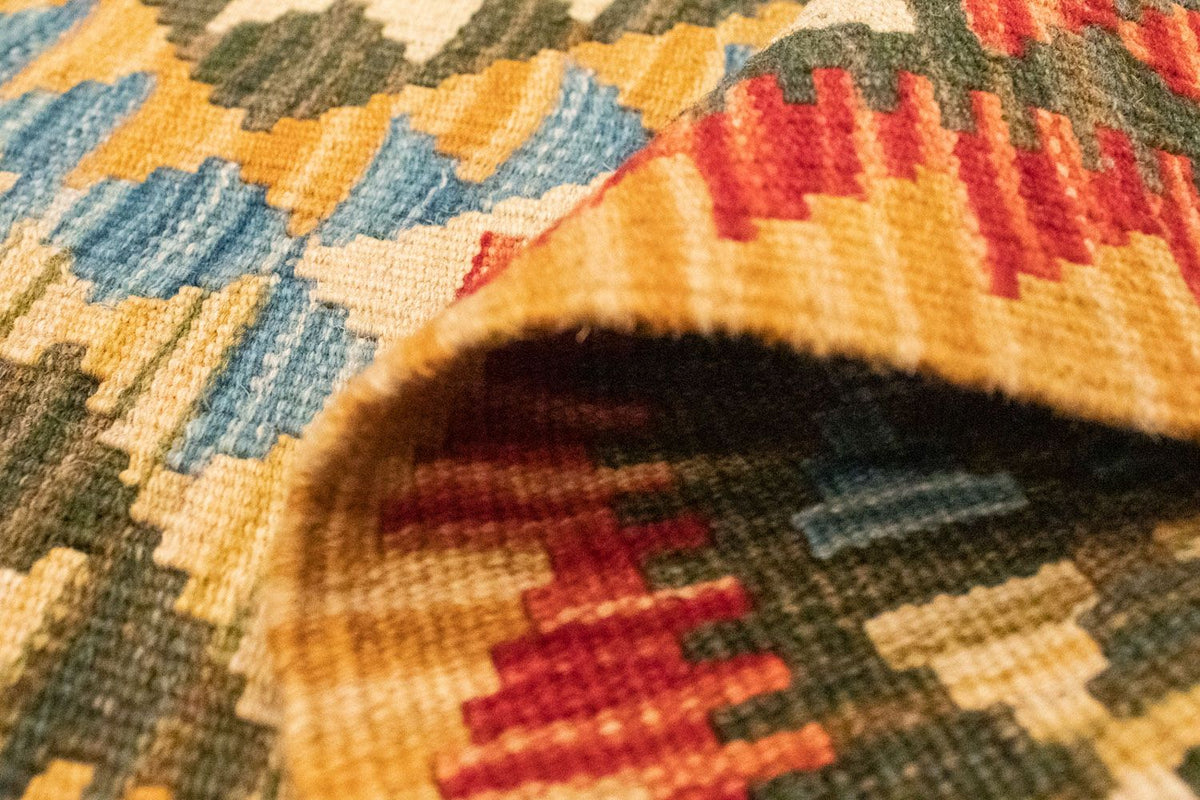 Kelim tapijt - Oosters - 130 x 83 cm - oranje