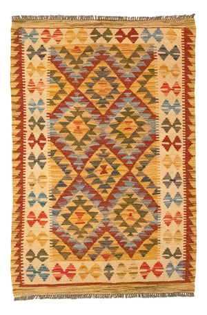 Kelim tapijt - Oosters - 126 x 80 cm - oranje