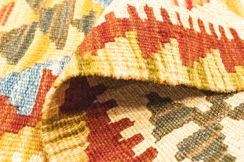 Kelim tapijt - Oosters - 126 x 80 cm - oranje