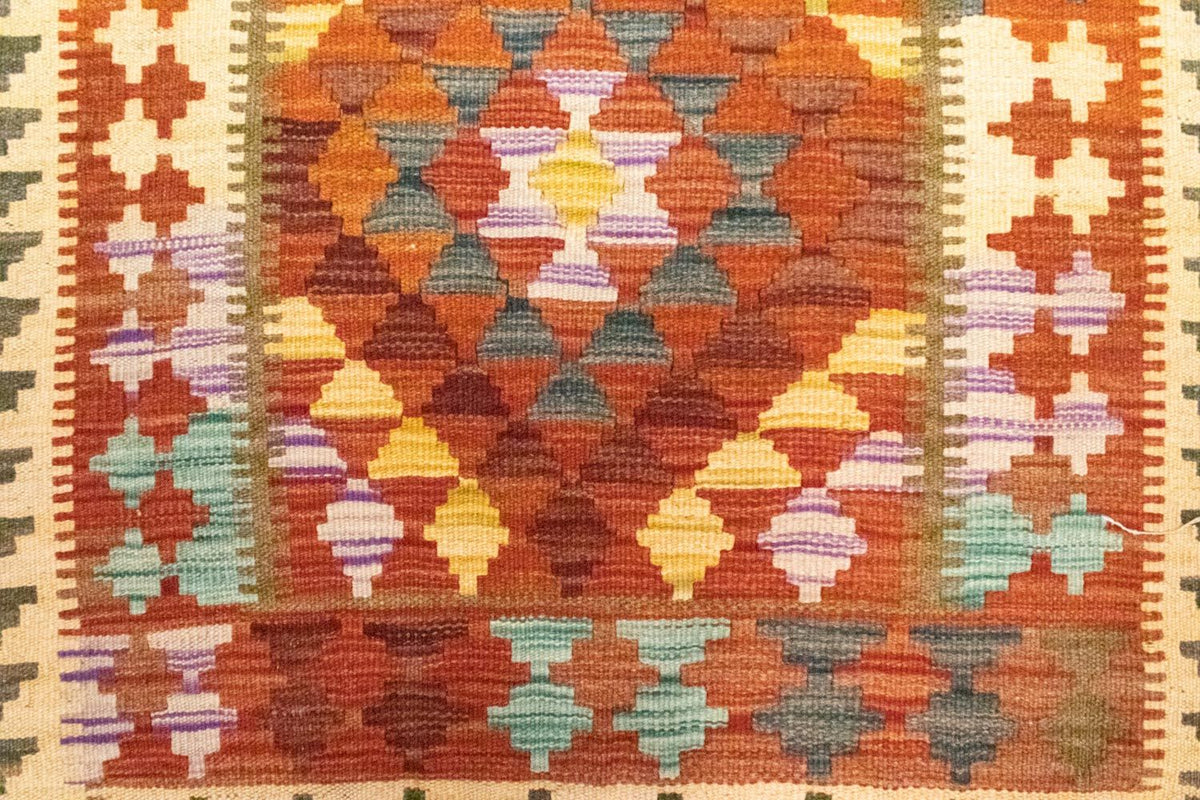 Kelim tapijt - Oosters - 121 x 73 cm - oranje