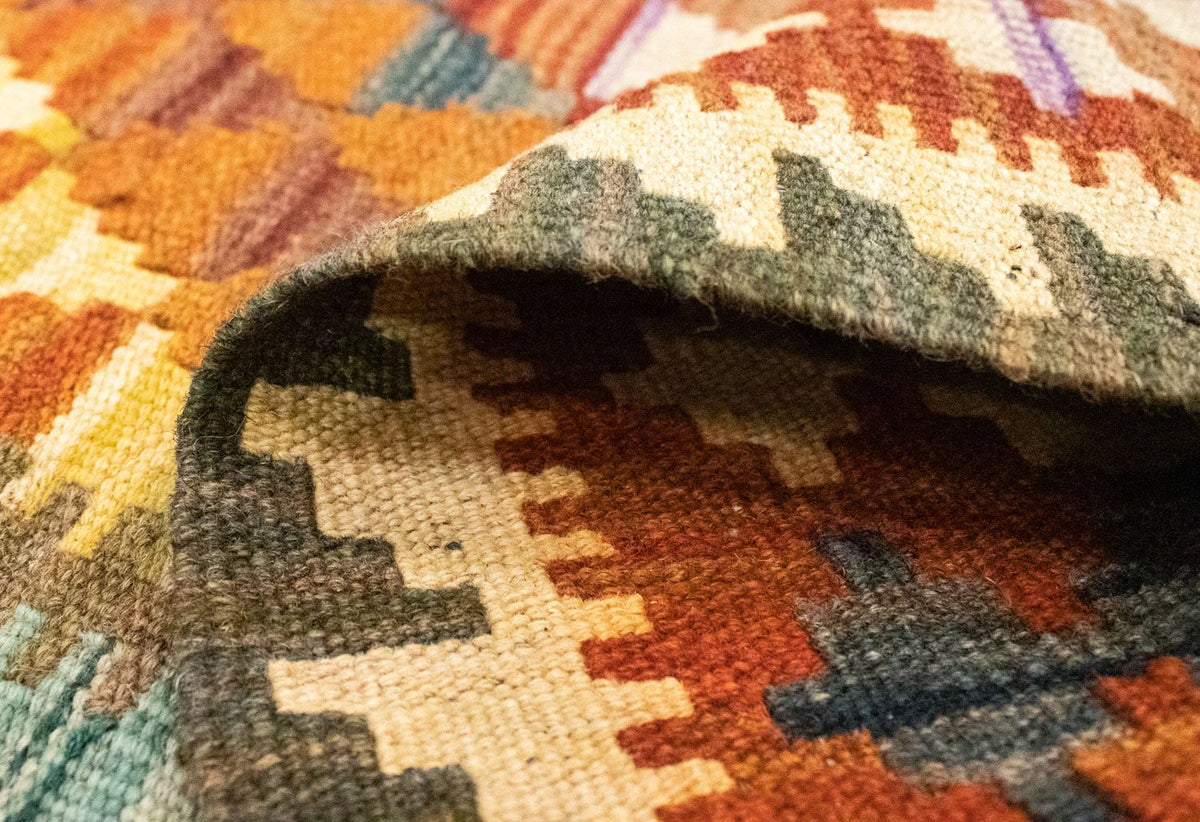 Kelim tapijt - Oosters - 121 x 73 cm - oranje