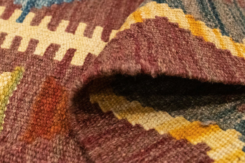 Kelim tapijt - Oosters - 125 x 86 cm - bruin