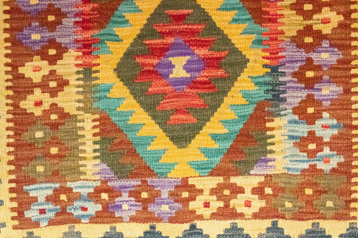 Kelim tapijt - Oosters - 123 x 80 cm - bruin