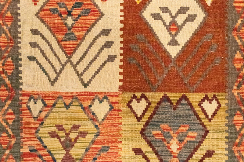 Kelim tapijt - Oosters - 123 x 83 cm - oranje