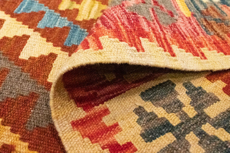 Kelim tapijt - Oosters - 120 x 79 cm - oranje