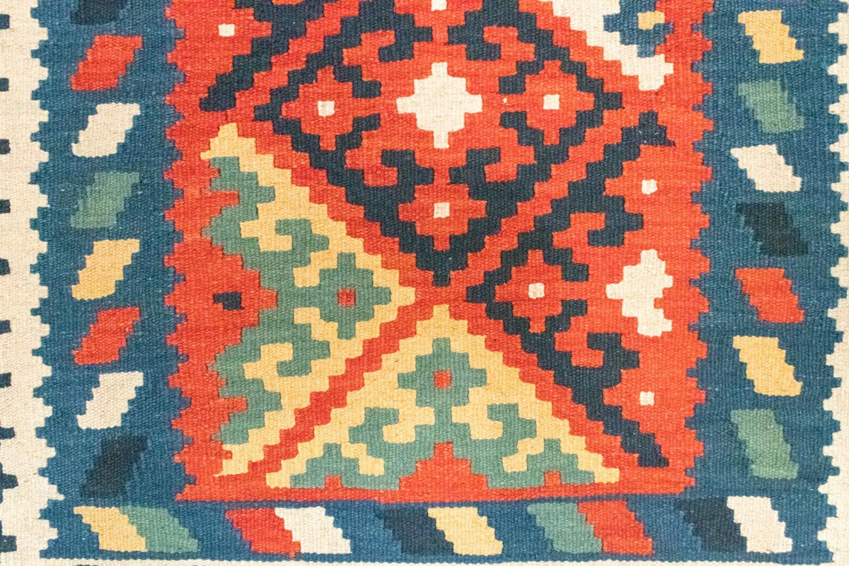 Kelim tapijt - Oosters - 121 x 83 cm - blauw