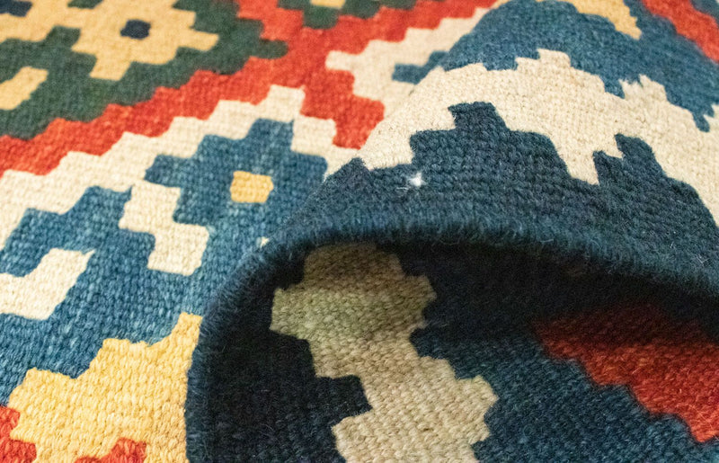 Kelim tapijt - Oosters - 121 x 83 cm - blauw