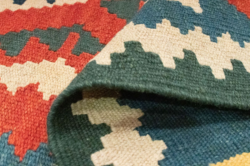 Kelim tapijt - Oosters - 122 x 83 cm - oranje