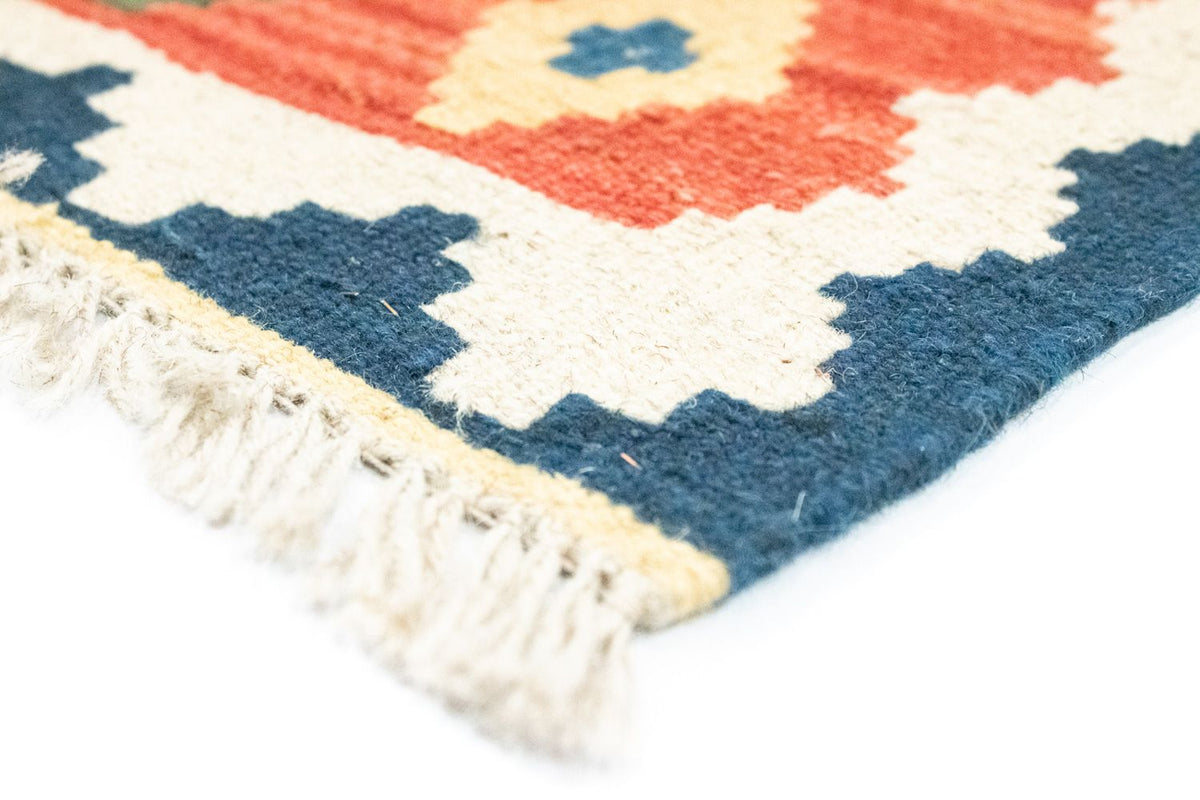 Kelim tapijt - Oosters - 123 x 83 cm - oranje