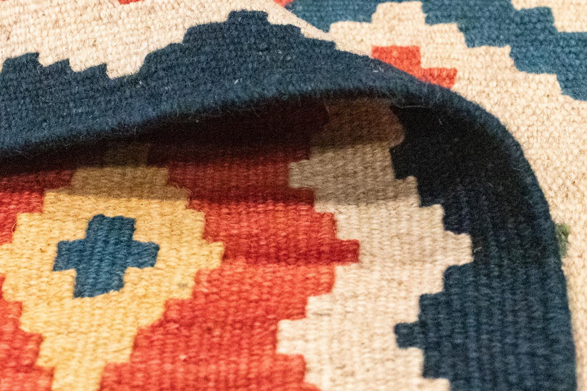 Kelim tapijt - Oosters - 123 x 83 cm - oranje