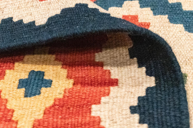 Kelim tapijt - Oosters - 123 x 83 cm - oranje