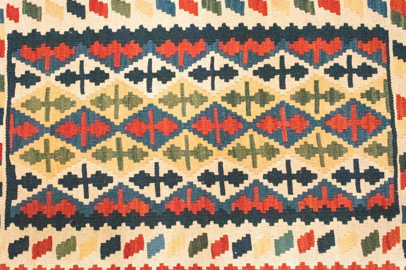 Kelim tapijt - Oosters - 123 x 86 cm - oranje