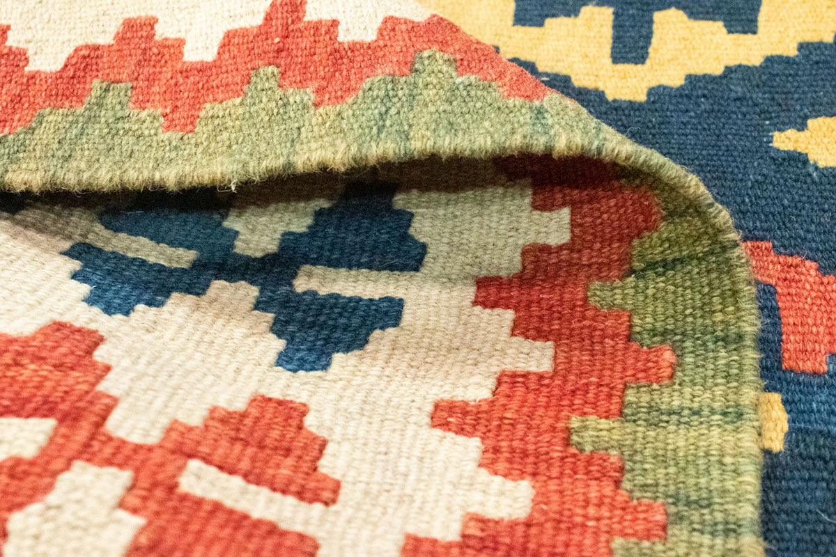 Kelim tapijt - Oosters - 121 x 80 cm - blauw