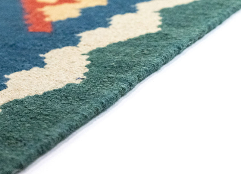 Kelim tapijt - Oosters - 123 x 84 cm - blauw