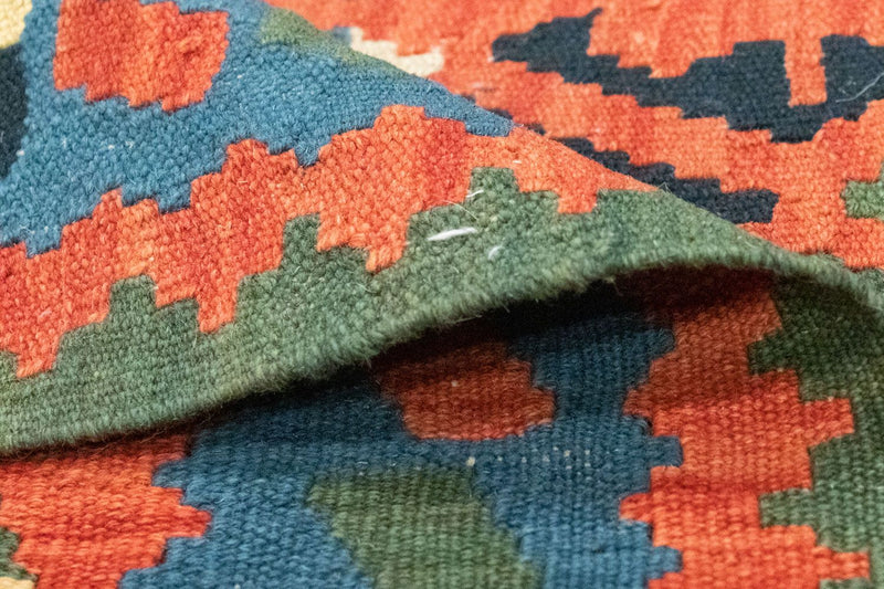 Kelim tapijt - Oosters - 126 x 83 cm - oranje