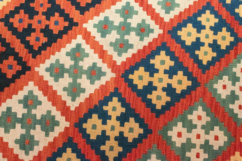 Kelim tapijt - Oosters - 118 x 85 cm - oranje