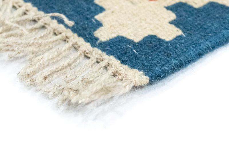 Kelim tapijt - Oosters - 118 x 85 cm - oranje