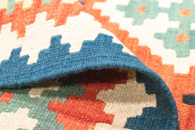 Kelim tapijt - Oosters - 118 x 85 cm - oranje