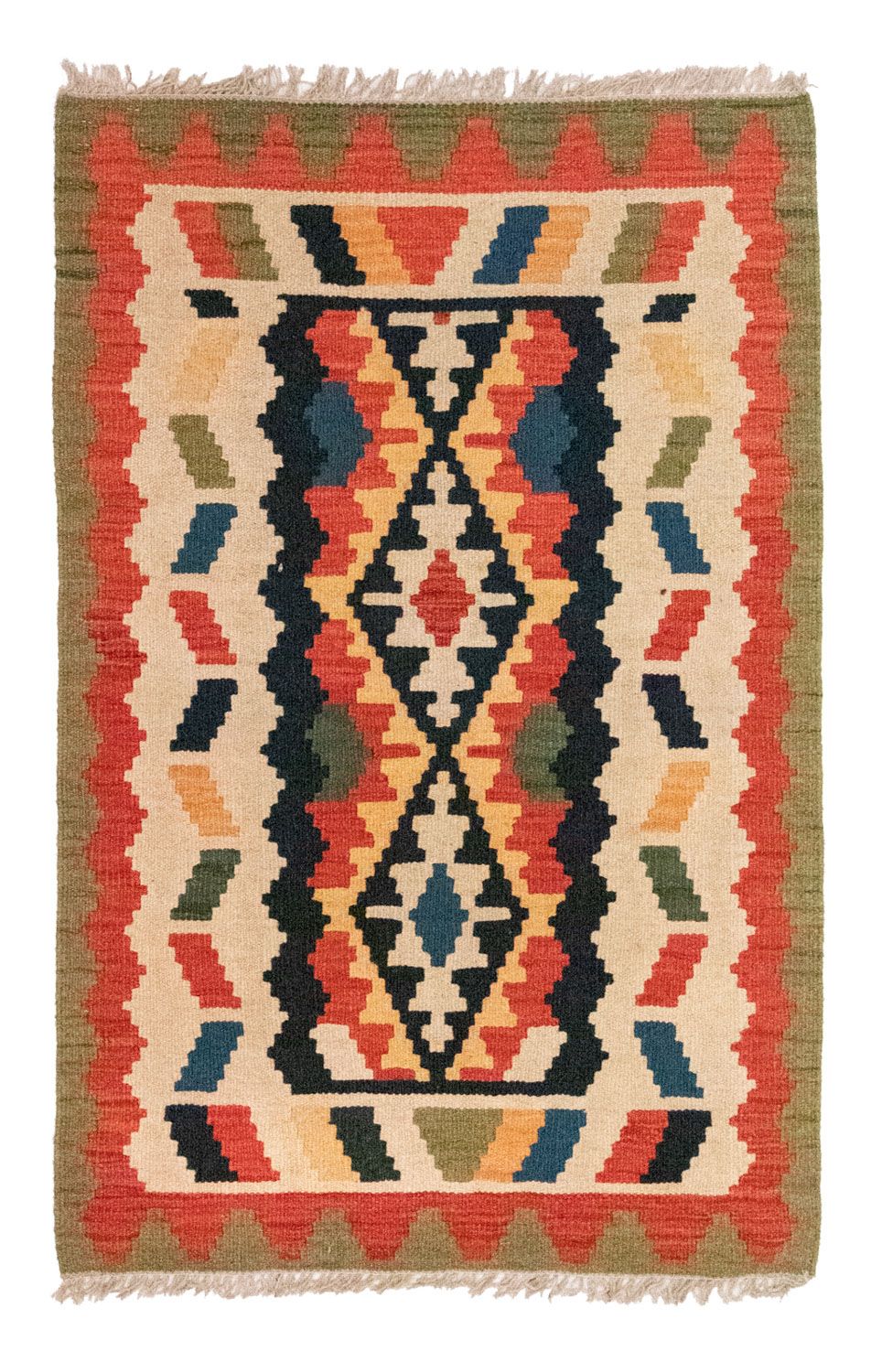 Kelim tapijt - Oosters - 122 x 80 cm - beige