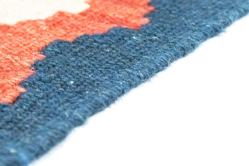 Kelim tapijt - Oosters - 121 x 80 cm - blauw