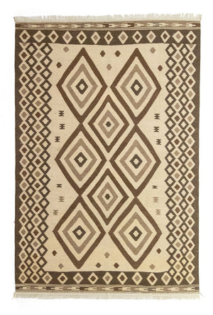 Kelim tapijt - Oosters - 308 x 205 cm - beige