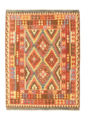 Kelim tapijt - Oosters - 229 x 174 cm - oranje