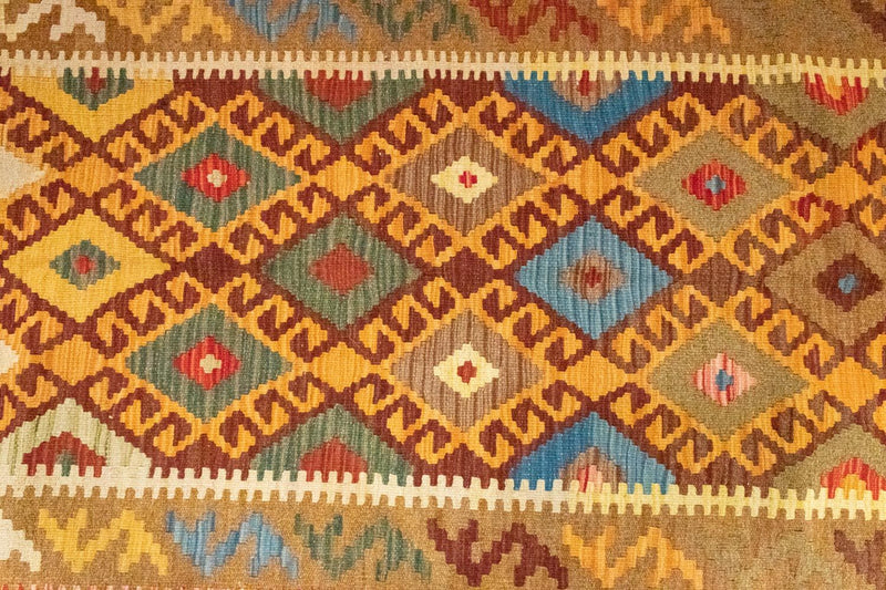 Kelim tapijt - Oosters - 259 x 161 cm - oranje