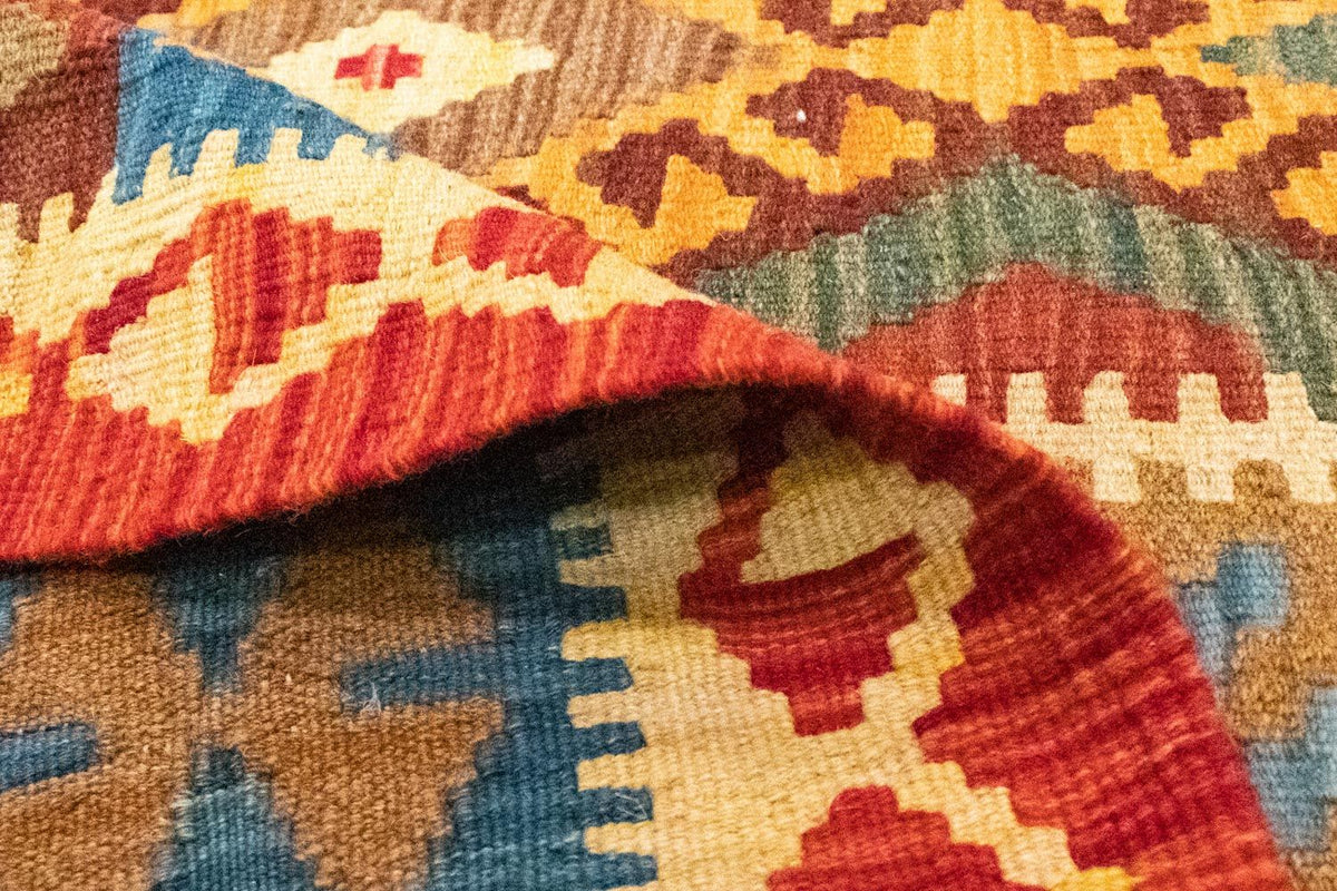 Kelim tapijt - Oosters - 259 x 161 cm - oranje