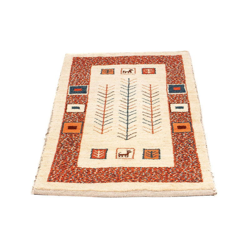 Gabbeh tapijt - Perzisch - 102 x 57 cm - beige