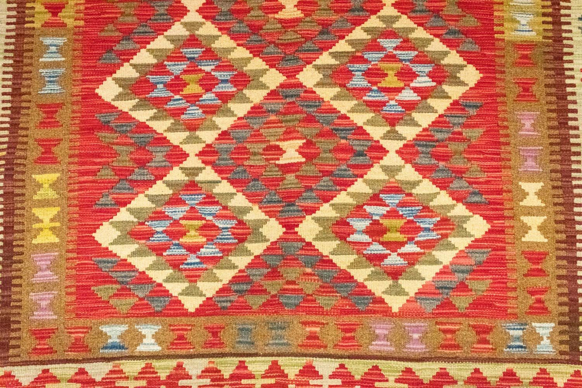 Kelim tapijt - Oosters - 242 x 156 cm - oranje