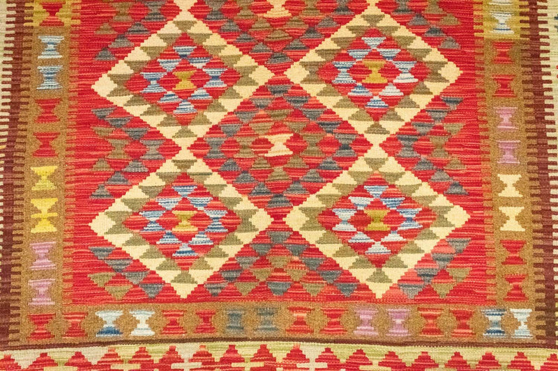 Kelim tapijt - Oosters - 242 x 156 cm - oranje