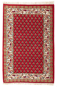 Oosters tapijt - Mir - Indus - 90 x 60 cm - donkerrood