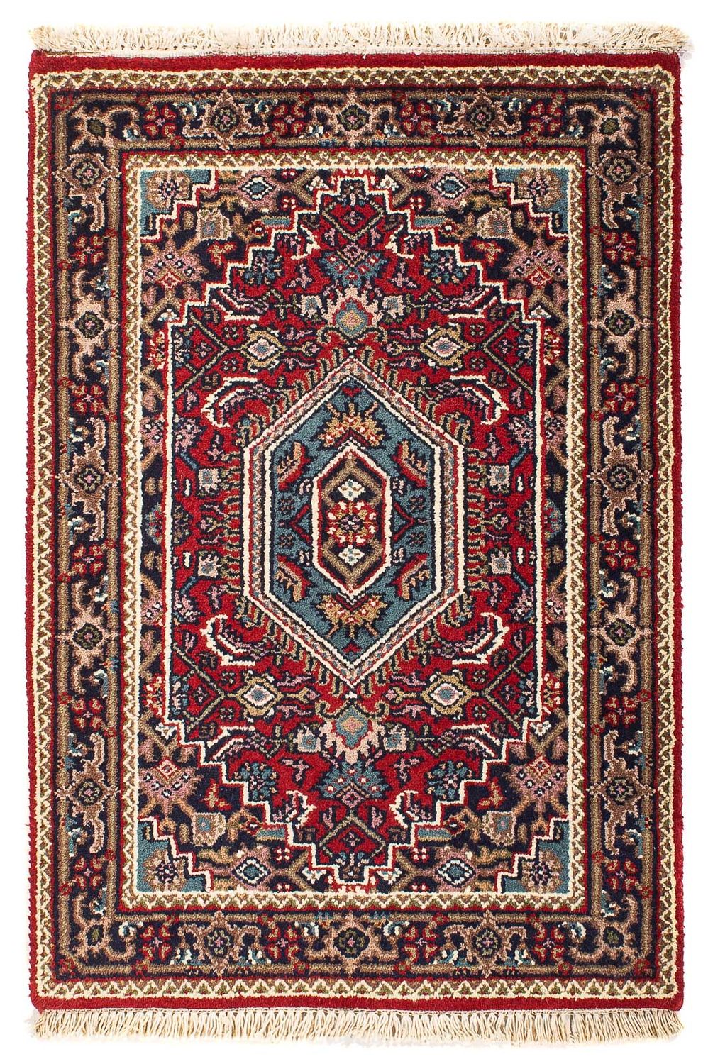 Oosters tapijt - Bijar - Indus - 90 x 60 cm - donkerrood