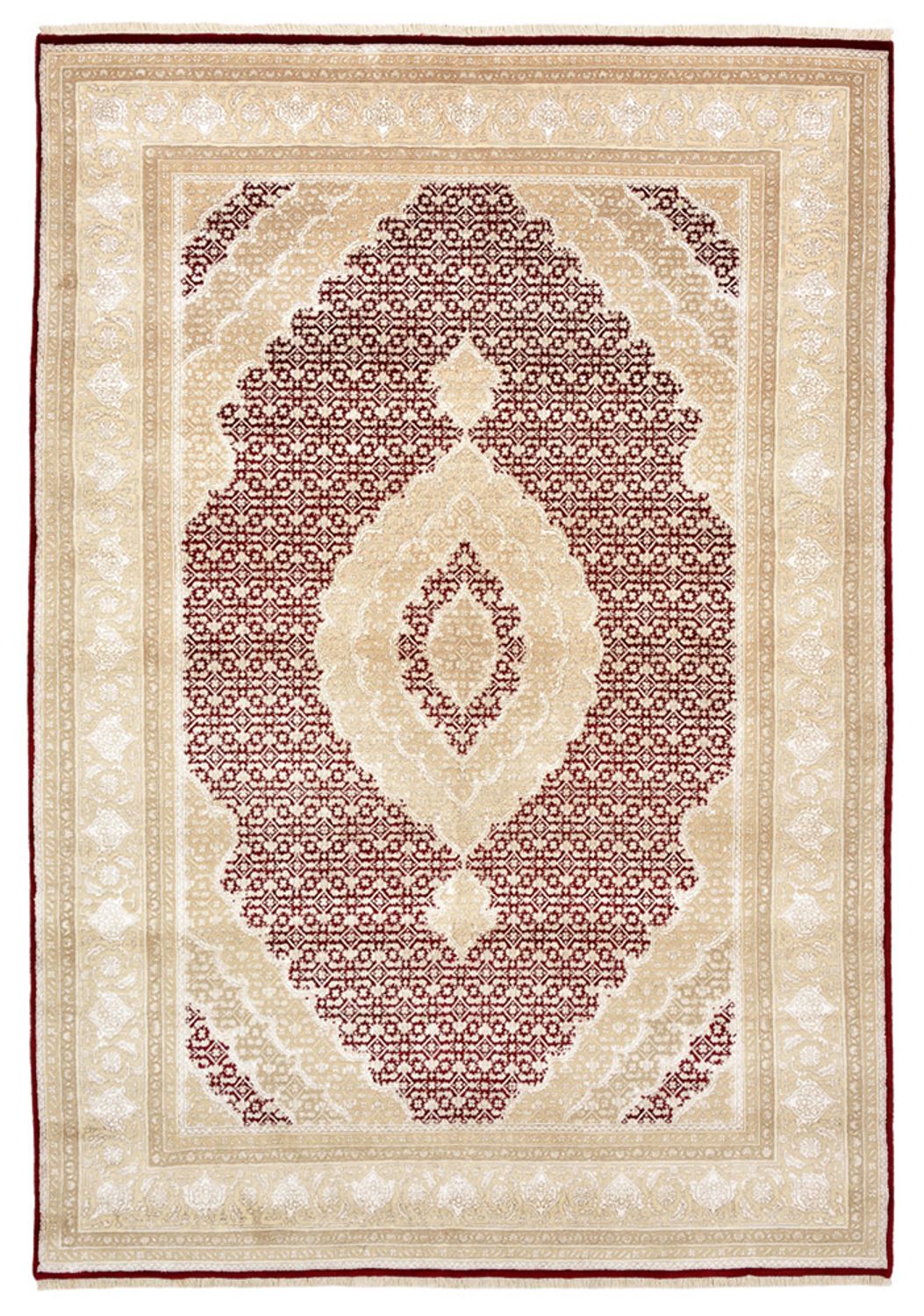 Oosters tapijt - Tabriz - 243 x 167 cm - crème