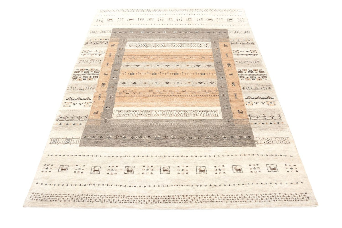 Gabbeh Tapijt - Loribaft Indus - 201 x 140 cm - donker beige