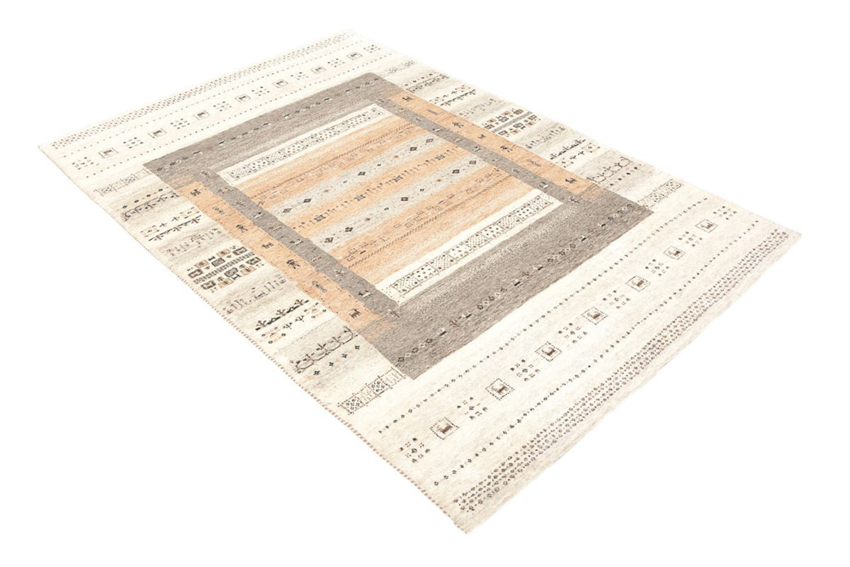 Gabbeh Tapijt - Loribaft Indus - 201 x 140 cm - donker beige