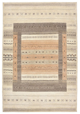 Gabbeh Tapijt - Loribaft Indus - 299 x 205 cm - donker beige
