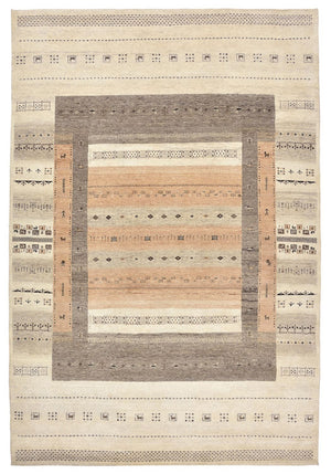 Gabbeh Tapijt - Loribaft Indus - 299 x 205 cm - donker beige