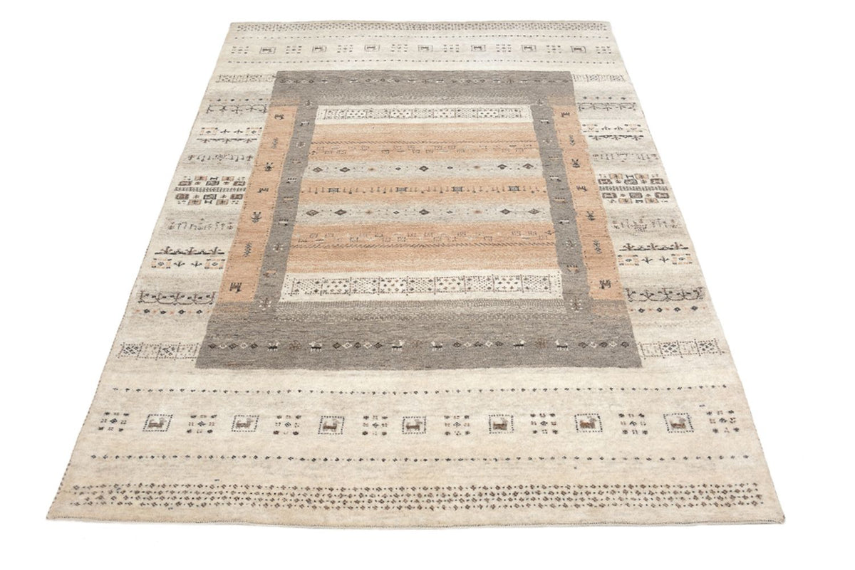 Gabbeh Tapijt - Loribaft Indus - 302 x 248 cm - donker beige