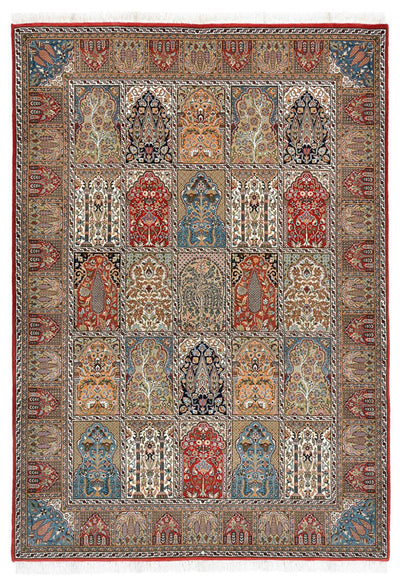 Indo Qom Tapijt 172x242cm - Oosters Tapijt