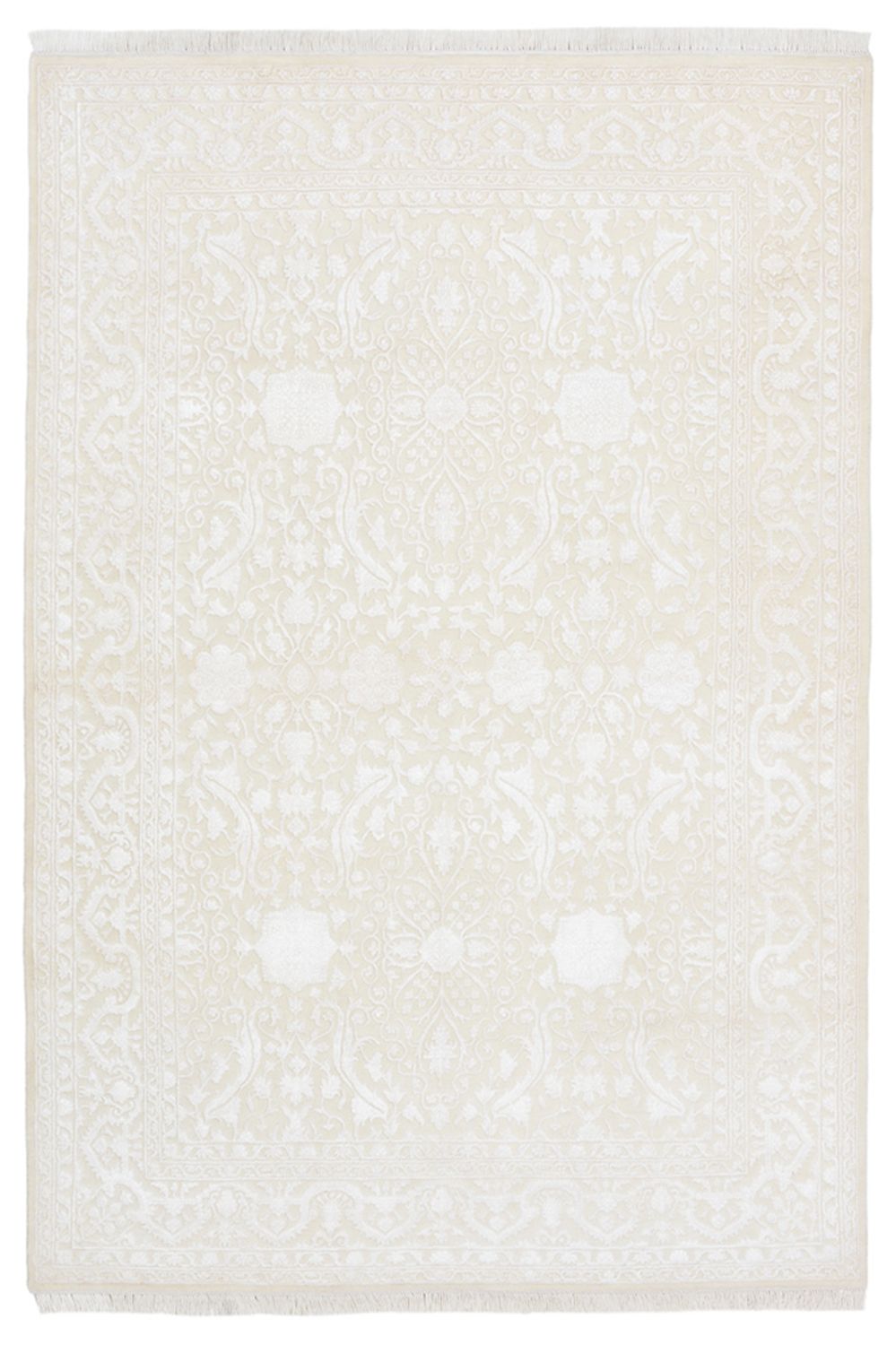Designer tapijt - 242 x 170 cm - wit  crème