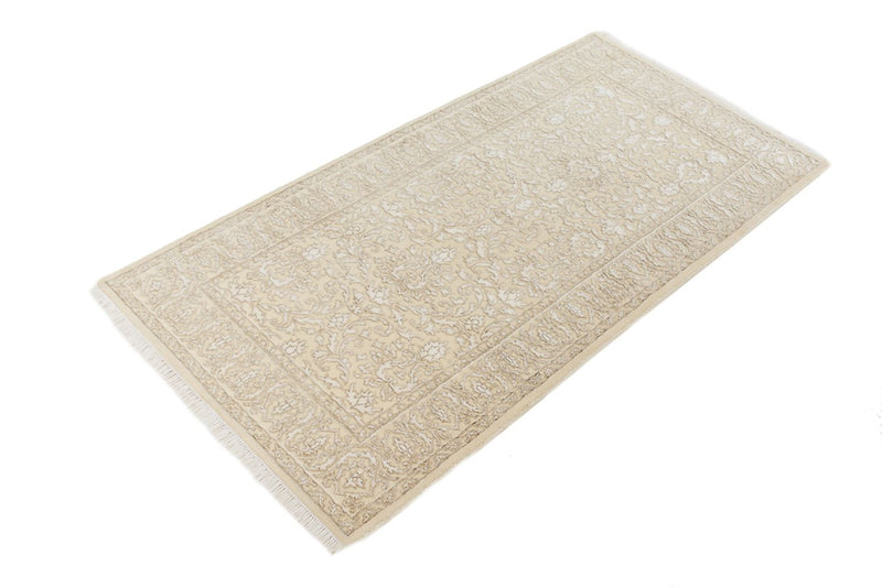 Oosters Tapijt - 144 x 73 cm - licht beige
