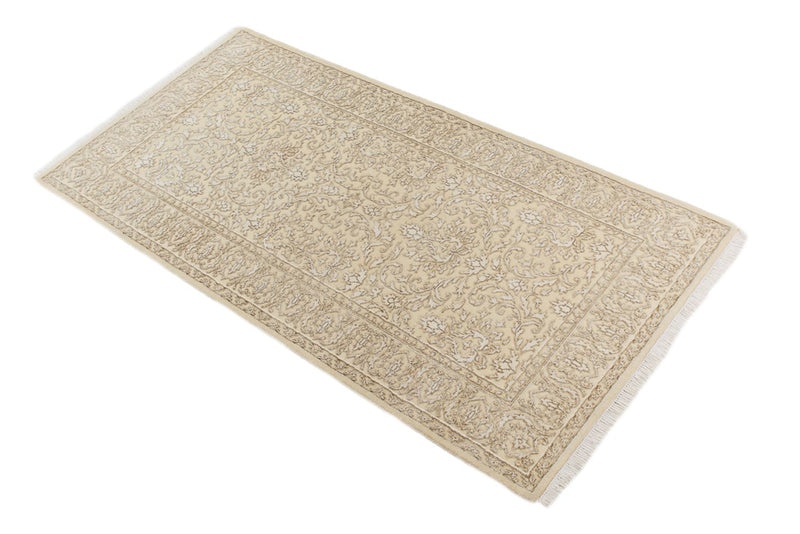 Oosters Tapijt - 144 x 73 cm - licht beige