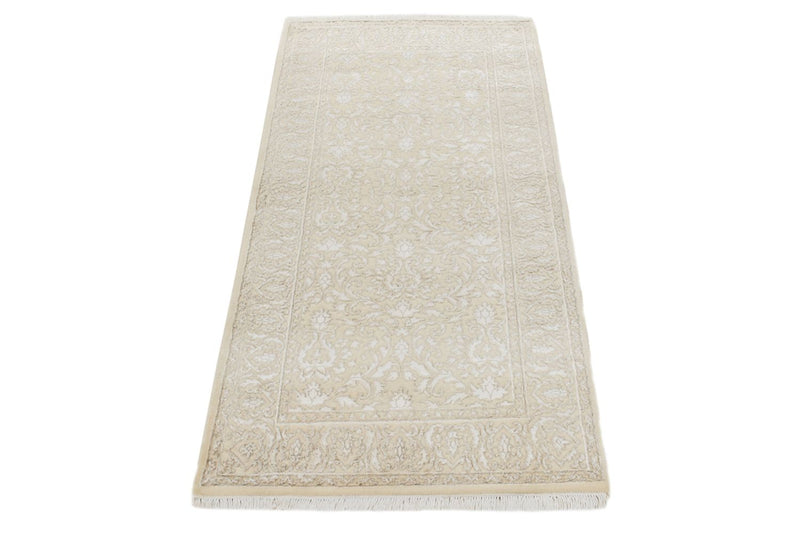 Oosters Tapijt - 144 x 73 cm - licht beige
