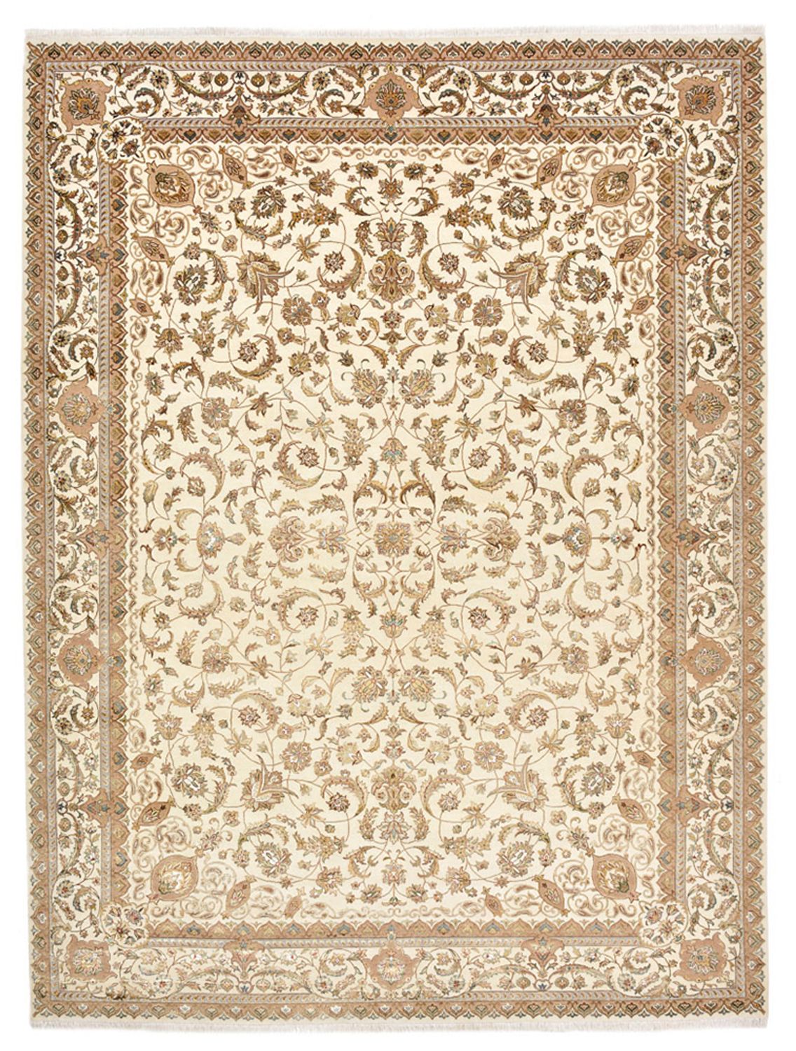 Oosters tapijt - Tabriz - 364 x 275 cm - crème