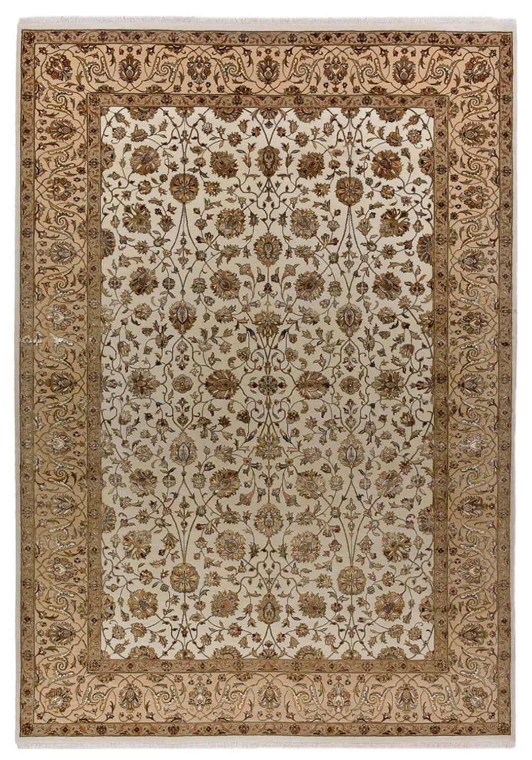 Oosters tapijt - Tabriz - 307 x 215 cm - crème