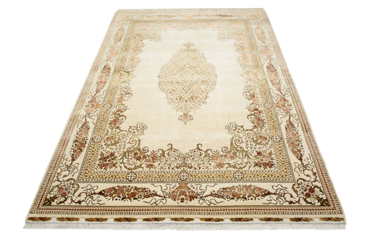 Oosters tapijt - Tabriz - 304 x 209 cm - crème